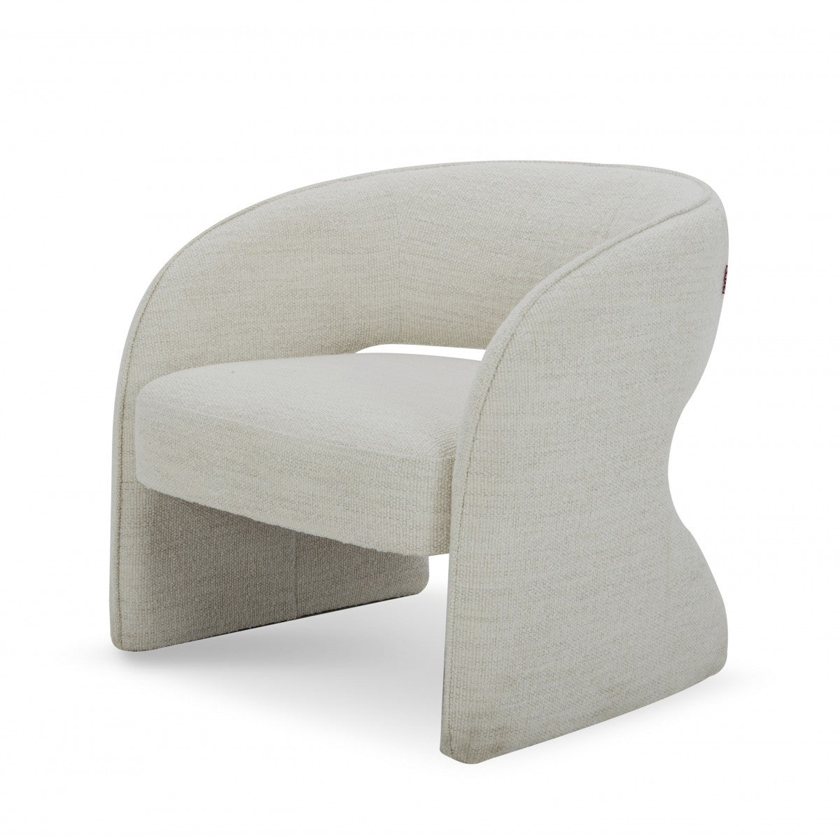 31" Cream Textural Solid Color Arm Chair By Homeroots | Armchairs | Modishstore