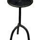 23" Black Iron Pedestal Round End Table By Homeroots | End Tables | Modishstore