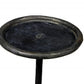 23" Black Iron Pedestal Round End Table By Homeroots | End Tables | Modishstore - 3