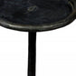 23" Black Iron Pedestal Round End Table By Homeroots | End Tables | Modishstore - 4
