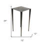 24" Nickel Iron Square End Table By Homeroots | End Tables | Modishstore - 5