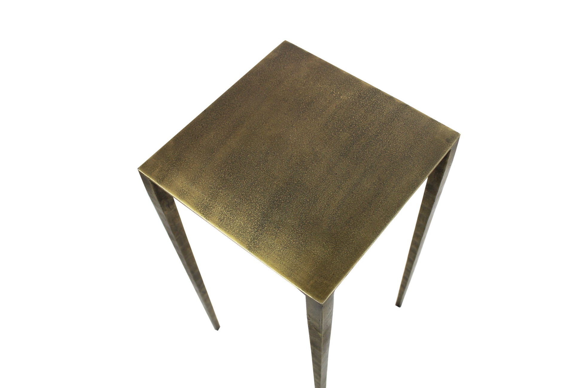 24" Brass Iron Square End Table By Homeroots | End Tables | Modishstore - 2