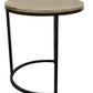 Set Of Three 19" Black And Silver Round Nested Tables By Homeroots | End Tables | Modishstore - 4