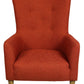 28" Orange And Natural Solid Color Lounge Chair By Homeroots | Armchairs | Modishstore