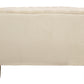 37" Ivory Velvet And Gold Solid Color Lounge Chair By Homeroots | Armchairs | Modishstore - 4