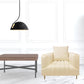 37" Ivory Velvet And Gold Solid Color Lounge Chair By Homeroots | Armchairs | Modishstore - 5