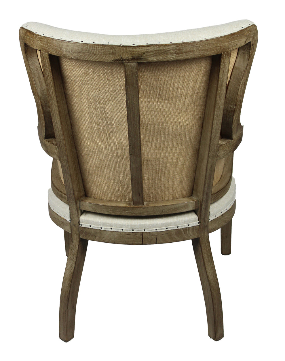25" Natural Polyester Blend Solid Color Arm Chair By Homeroots | Armchairs | Modishstore - 2