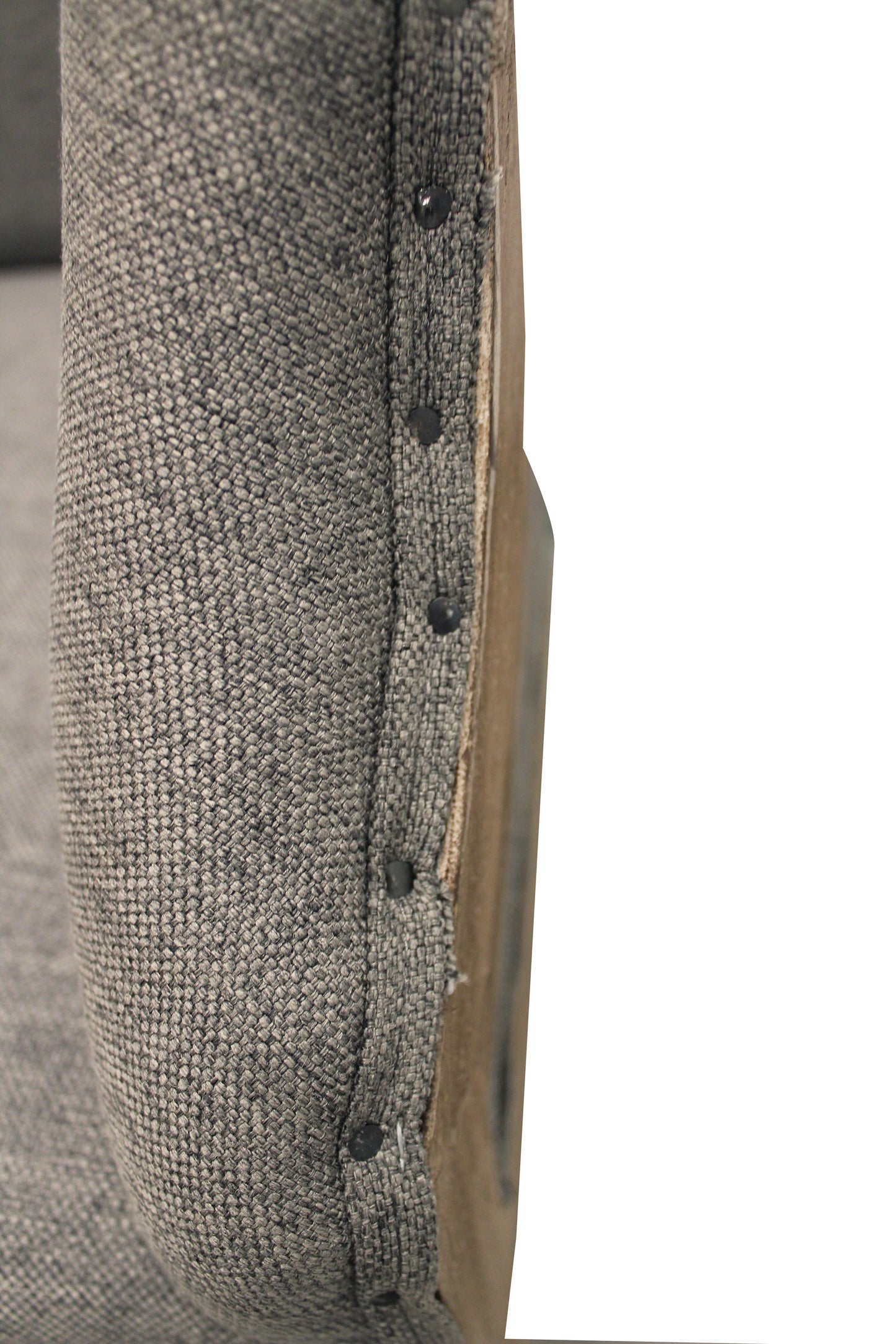 25" Gray Linen And Natural Solid Color Arm Chair By Homeroots | Armchairs | Modishstore - 7