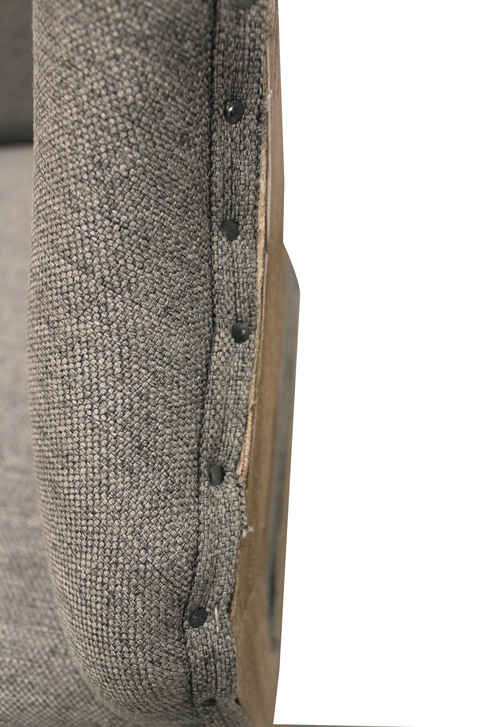 25" Gray Linen And Natural Solid Color Arm Chair By Homeroots | Armchairs | Modishstore - 7