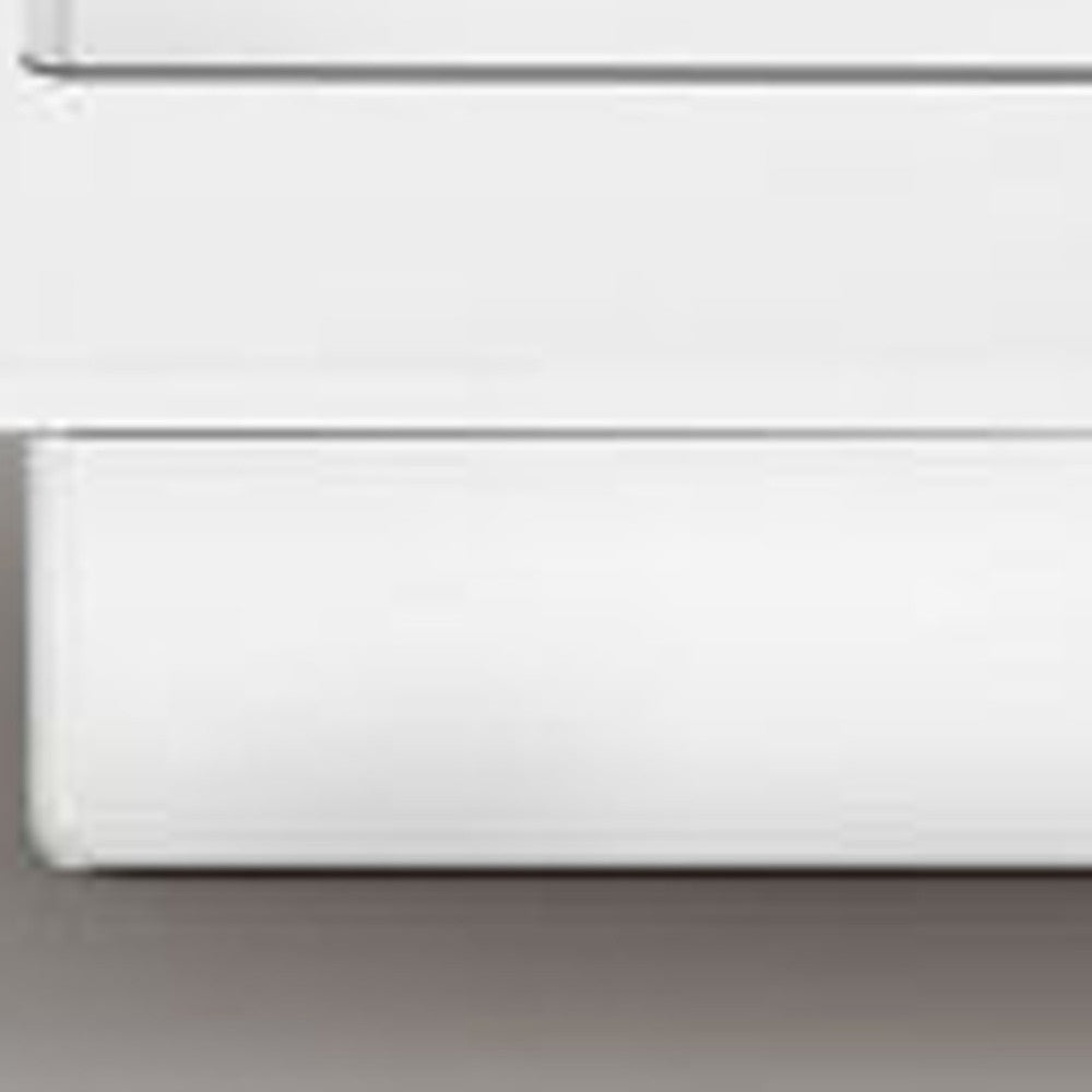 39" White And Clear Glass Square Coffee Table With Shelf By Homeroots | Coffee Tables | Modishstore - 3