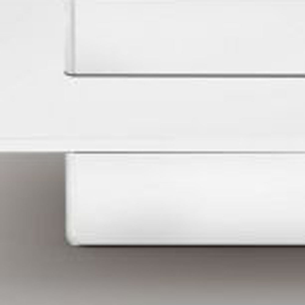 39" White And Clear Glass Square Coffee Table With Shelf By Homeroots | Coffee Tables | Modishstore - 4