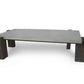 33" Walnut And Dark Grey Concrete Rectangular Coffee Table By Homeroots | Coffee Tables | Modishstore