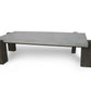 33" Walnut And Dark Grey Concrete Rectangular Coffee Table By Homeroots | Coffee Tables | Modishstore - 2