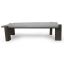 33" Walnut And Dark Grey Concrete Rectangular Coffee Table By Homeroots | Coffee Tables | Modishstore - 3