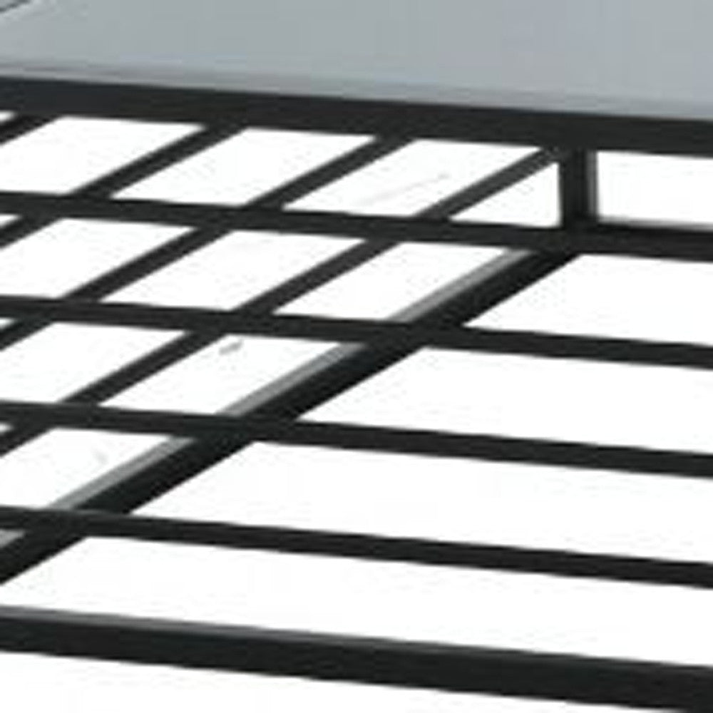 43" Black And Smoked Glass Square Coffee Table By Homeroots | Coffee Tables | Modishstore - 4