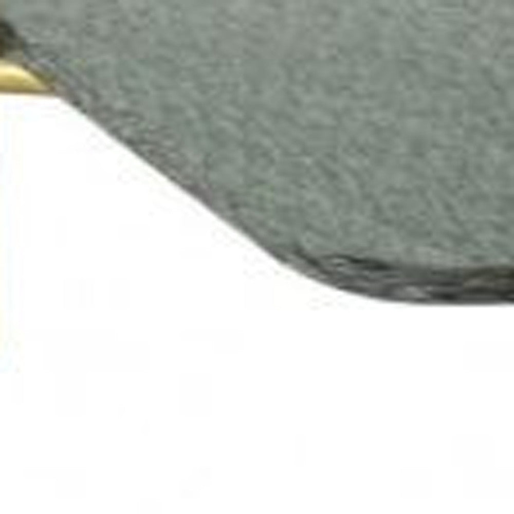 43" Gold And Clear Glass Square Coffee Table With Shelf By Homeroots | Coffee Tables | Modishstore - 4