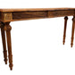 54" Brown Solid Wood Distressed Console Table By Homeroots | Console Tables | Modishstore - 2