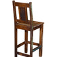 48" Brown And Rustic Patina Reclaimed Wood Bar Height Chair By Homeroots