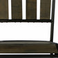 37" Brown And Black Retro Reclaimed Wood and Metal Counter Height Bar Chair By Homeroots | Bar Stools | Modishstore - 4