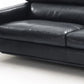 79" Black Silver Genuine Leather Sofa By Homeroots | Sofas | Modishstore - 3