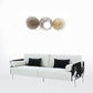 89" White Faux Cowhide and Silver Sofa By Homeroots