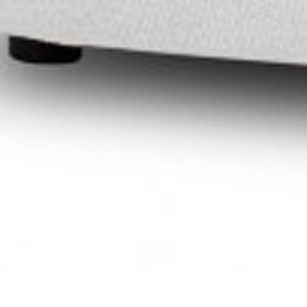 90" Off White Textured Fabric Sofa By Homeroots | Sofas | Modishstore - 4