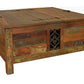 40" Rustic Brown Reclaimed Wood Square Lift Top Coffee Table By Homeroots | Coffee Tables | Modishstore - 2