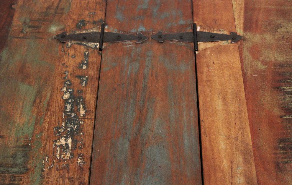 40" Rustic Brown Reclaimed Wood Square Lift Top Coffee Table By Homeroots | Coffee Tables | Modishstore - 7