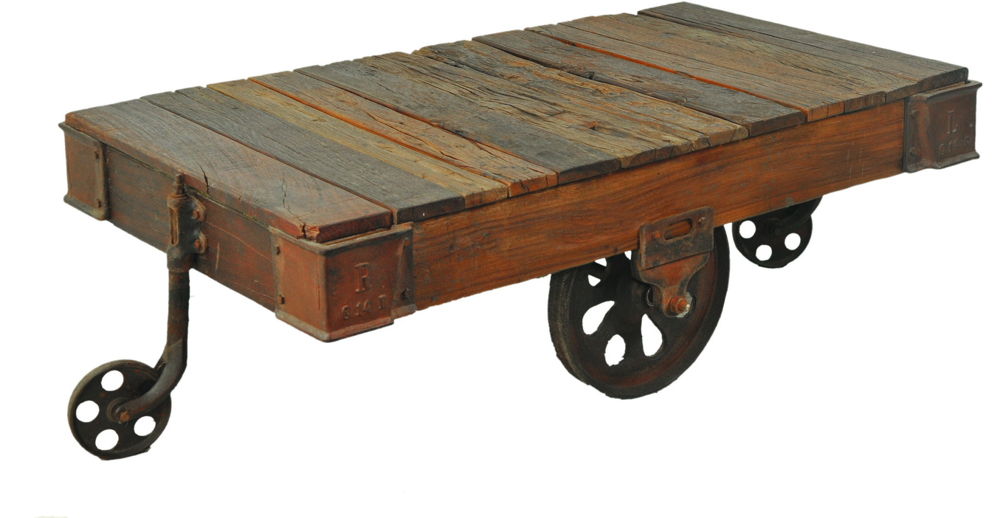 50" Black And Brown Solid Wood Rectangular Distressed Coffee Table By Homeroots | Coffee Tables | Modishstore