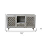 55" Gray Solid Wood Distressed Console Table With Storage With Storage By Homeroots | Console Tables | Modishstore - 6