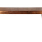 60" Copper Aluminum Sled Console Table By Homeroots