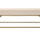 58" Ivory And Gold 100% Linen Upholstered Entryway Bench By Homeroots | Benches | Modishstore - 3