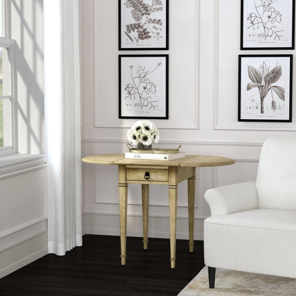 28" Beige Manufactured Wood Rectangular End Table With Drawer By Homeroots | End Tables | Modishstore - 6