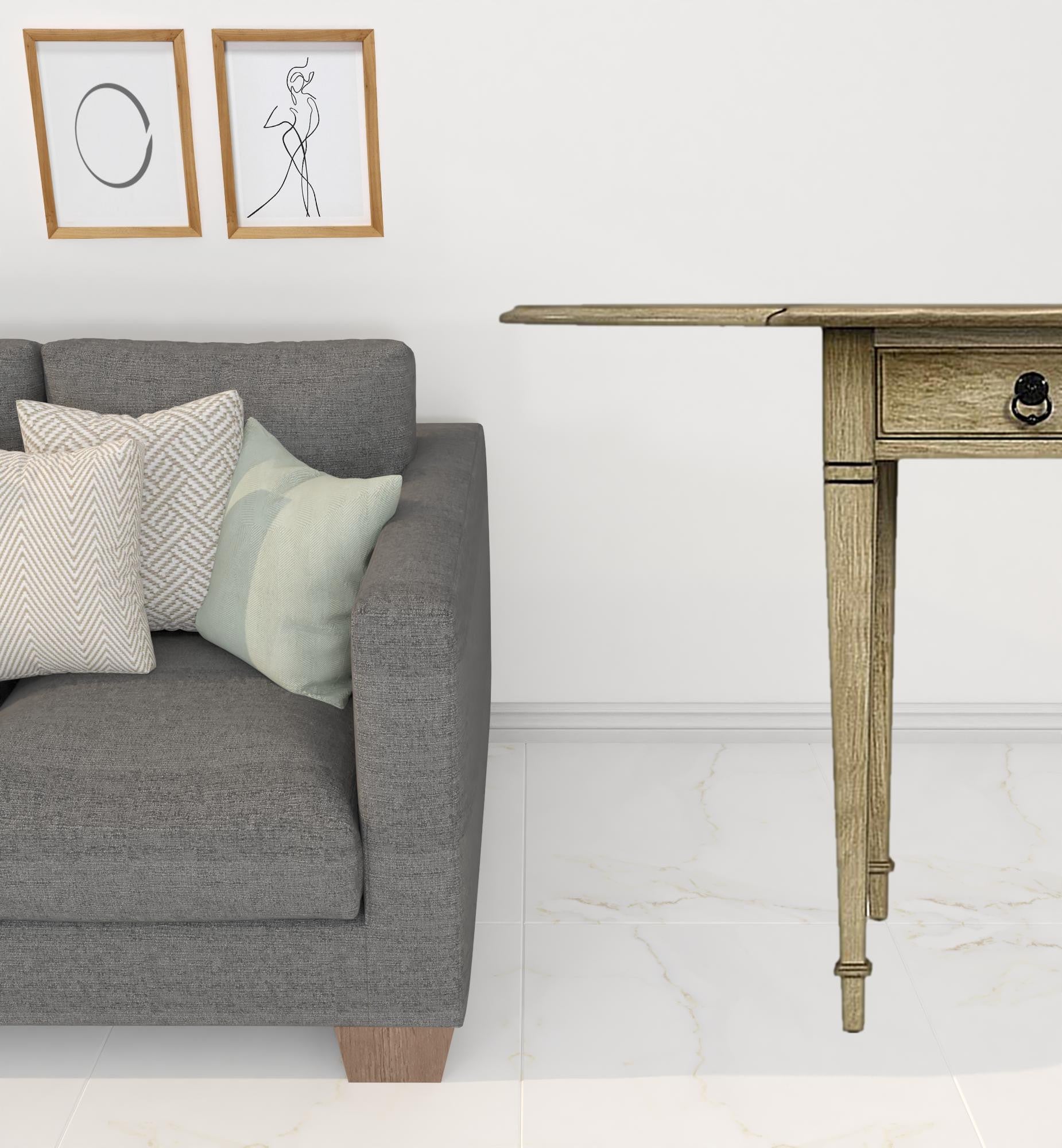 28" Beige Manufactured Wood Rectangular End Table With Drawer By Homeroots | End Tables | Modishstore - 5