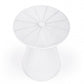 18" White Cinched Iron Round Top End Table By Homeroots | End Tables | Modishstore - 4