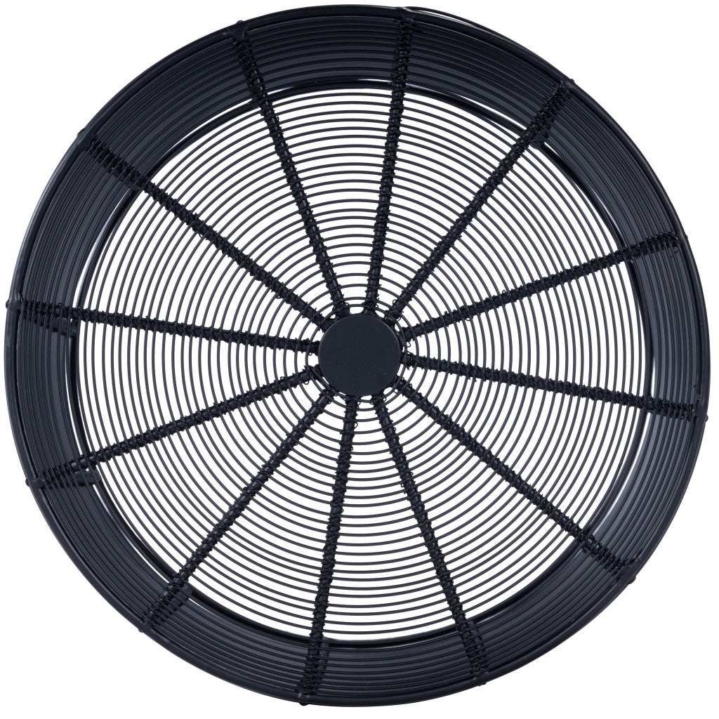 18" Black Round Wire End End Table By Homeroots | End Tables | Modishstore - 4