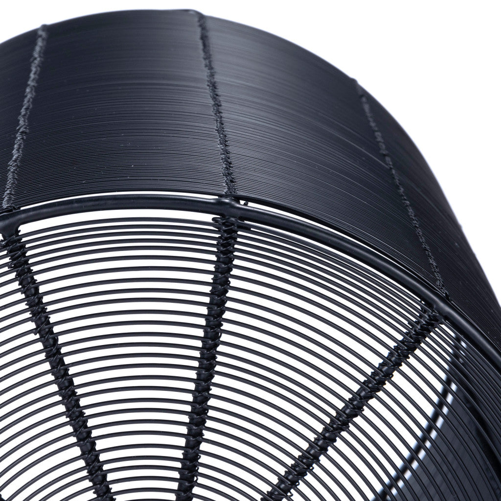 18" Black Round Wire End End Table By Homeroots | End Tables | Modishstore - 7