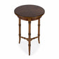 26" Brown Manufactured Wood Round End Table By Homeroots | End Tables | Modishstore - 4