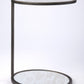 23" Black Mirrored Oval End Table With Shelf By Homeroots | End Tables | Modishstore