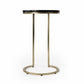28" Black Marble Round End Table By Homeroots | End Tables | Modishstore - 3
