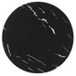 28" Black Marble Round End Table By Homeroots | End Tables | Modishstore - 5