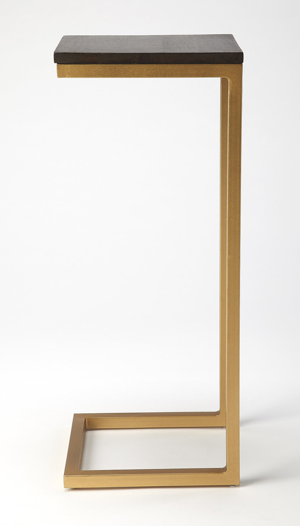 26" Gold Solid Wood Rectangular End Table By Homeroots | End Tables | Modishstore - 3