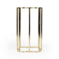 24" Gold And Black Glass Free Form End Table By Homeroots | End Tables | Modishstore - 5