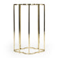 24" Gold And Black Glass Free Form End Table By Homeroots | End Tables | Modishstore - 6