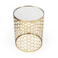 21" Gold Mirrored Round End Table By Homeroots | End Tables | Modishstore