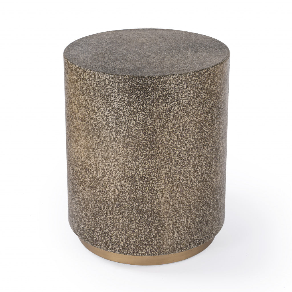 24" Gold Manufactured Wood Rectangular End Table By Homeroots | End Tables | Modishstore