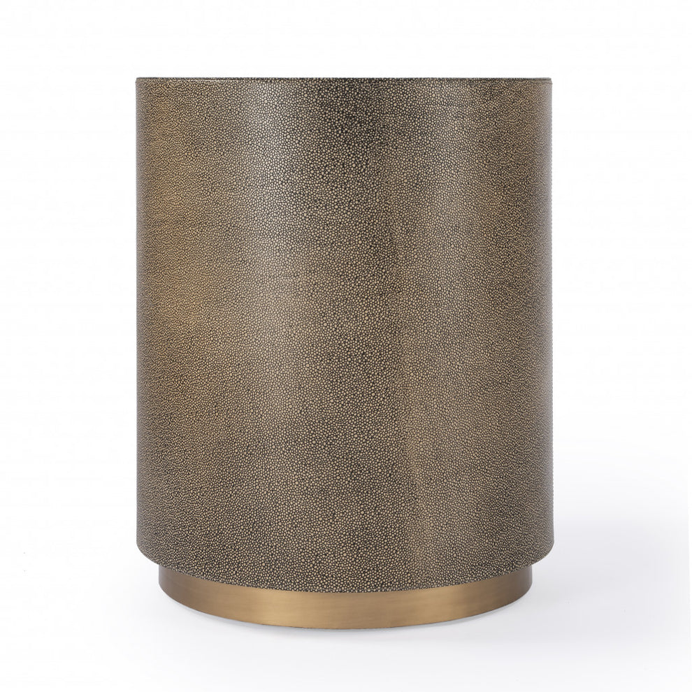 24" Gold Manufactured Wood Rectangular End Table By Homeroots | End Tables | Modishstore - 2