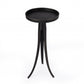24" Black Aluminum Round End Table By Homeroots | End Tables | Modishstore