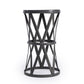 22" Gray Iron Hourglass Base Round Top End Table By Homeroots | End Tables | Modishstore - 2
