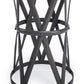 22" Gray Iron Hourglass Base Round Top End Table By Homeroots | End Tables | Modishstore - 6
